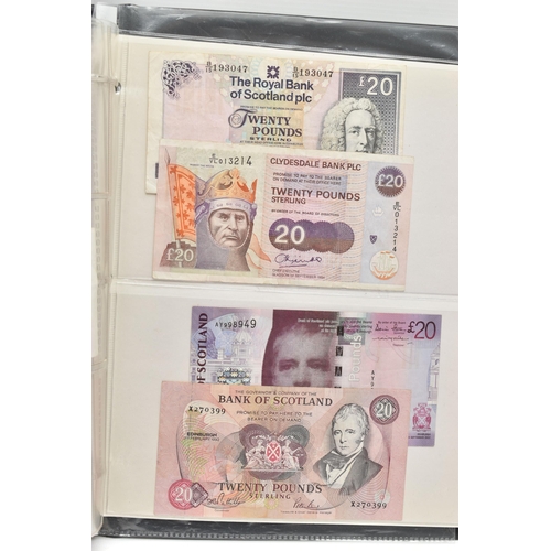 245 - A BANKNOTE ALBUM CONTAINING, United Kingdom and Ireland from 1914 onward to include Bradbury 10/- pr... 