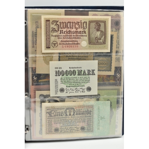 246 - TWO WORLD BANKNOTE ALBUMS CONTAINING USED AND UNCIRCULATED NOTES, to include 6x Checkslovakia  Speci... 