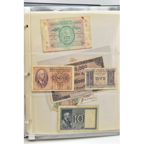 246 - TWO WORLD BANKNOTE ALBUMS CONTAINING USED AND UNCIRCULATED NOTES, to include 6x Checkslovakia  Speci... 