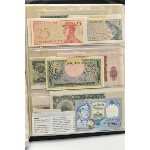 246 - TWO WORLD BANKNOTE ALBUMS CONTAINING USED AND UNCIRCULATED NOTES, to include 6x Checkslovakia  Speci... 