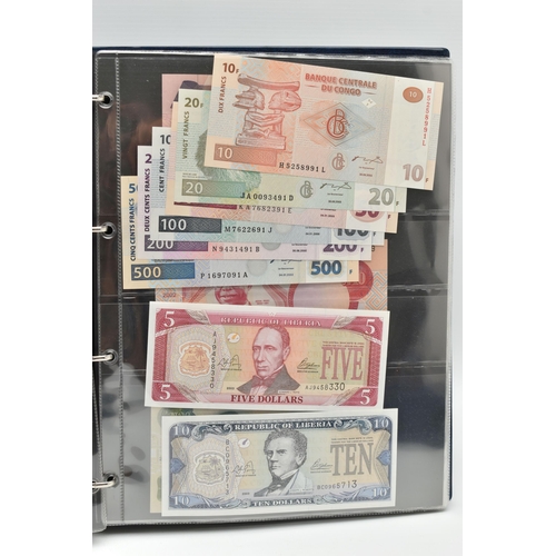 246 - TWO WORLD BANKNOTE ALBUMS CONTAINING USED AND UNCIRCULATED NOTES, to include 6x Checkslovakia  Speci... 