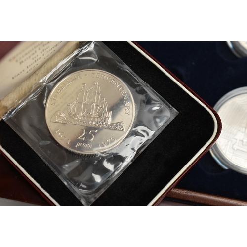 248 - AN ALBUM OF SILVER PROOF WINSTON CHURCHILL CENTENARY CROWN SIZE MEDALS, to include 24 Sterling silve... 