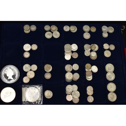 249 - TWO ALLUMINIUM CASES FILLED WITH MAINLY SILVER CONTENT UK COINAGE, to Include some high grade coins,... 