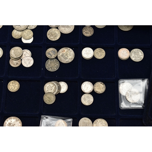 249 - TWO ALLUMINIUM CASES FILLED WITH MAINLY SILVER CONTENT UK COINAGE, to Include some high grade coins,... 