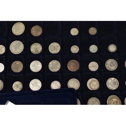 249 - TWO ALLUMINIUM CASES FILLED WITH MAINLY SILVER CONTENT UK COINAGE, to Include some high grade coins,... 