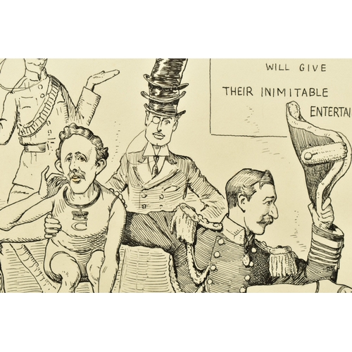 324 - EDWARD TENNYSON REED (1860-1933) 'THE SALISBURY QUINTETTE', a political cartoon probably for Punch m... 