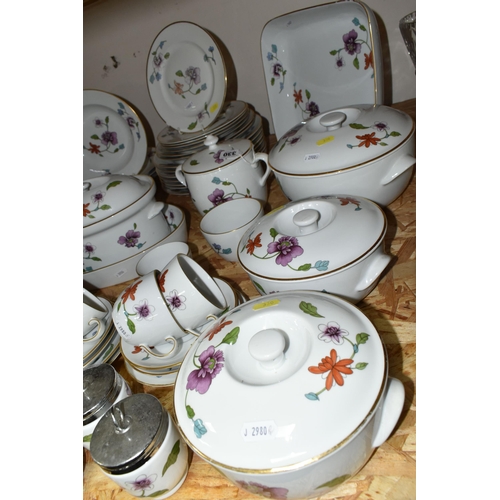 330 - A SIXTY SIX PIECE ROYAL WORCESTER 'ASTLEY' DINNER SERVICE, comprising five casserole dishes of diffe... 