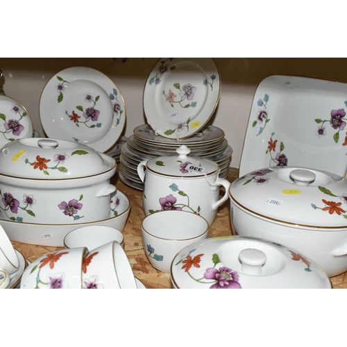 330 - A SIXTY SIX PIECE ROYAL WORCESTER 'ASTLEY' DINNER SERVICE, comprising five casserole dishes of diffe... 