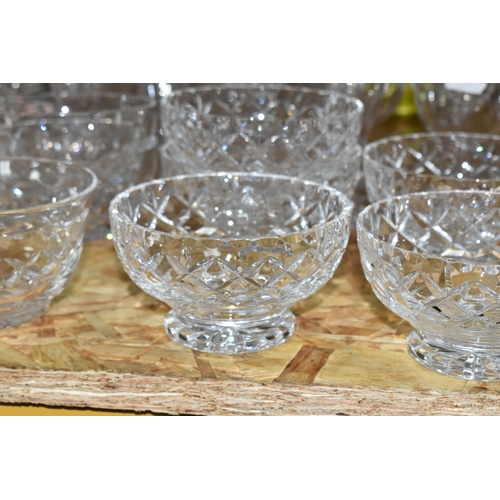 331 - A GROUP OF GLASS WARES, thirty nine pieces to include a pair of late Georgian cordial glasses, seven... 