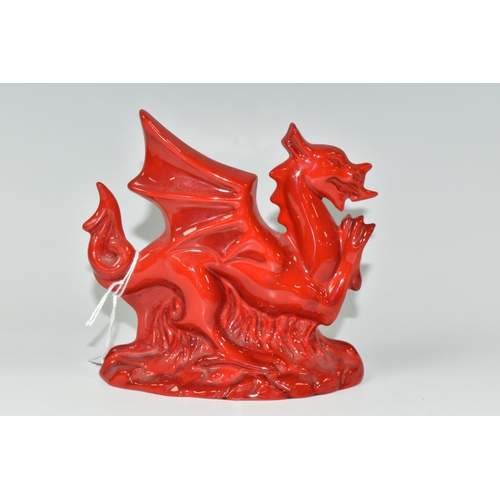 374 - A ROYAL DOULTON LIMITED EDITION CHARACTER FIGURE 'THE WELSH DRAGON', 81/1500, produced exclusively f... 