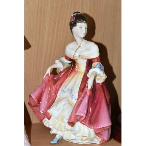 427 - FOUR ROYAL DOULTON FIGURINES, comprising Stephanie HN2807, Southern Belle HN2229, The Bride HN 2166,... 