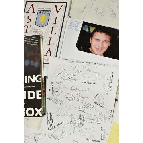 437 - A COLLECTION OF ASTON VILLA PLAYER AUTOGRAPHS AND PHOTOGRAPHS, mainly from the early 2000's onwards,... 