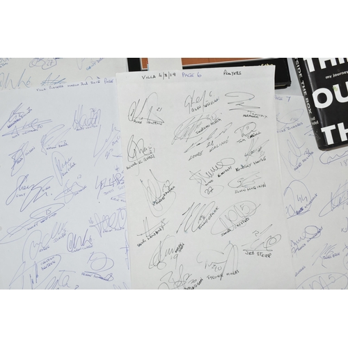 437 - A COLLECTION OF ASTON VILLA PLAYER AUTOGRAPHS AND PHOTOGRAPHS, mainly from the early 2000's onwards,... 