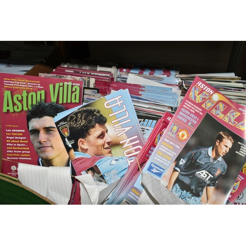 451 - A COLLECTION OF ASTON VILLA HOME MATCH PROGRAMMES, mainly from the 1990's and 2000's, not checked bu... 