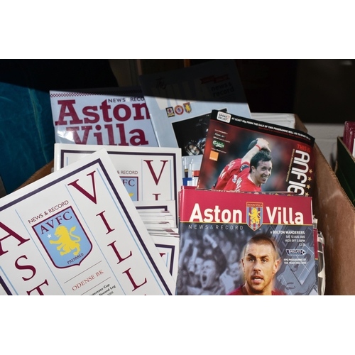 451 - A COLLECTION OF ASTON VILLA HOME MATCH PROGRAMMES, mainly from the 1990's and 2000's, not checked bu... 