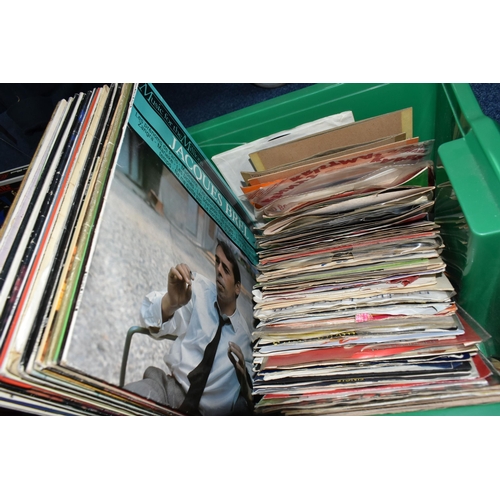 459 - TWO BOXES AND FOUR CASES OF RECORDS, CDS AND DVDS, to include approximately fifty LPs including U2 '... 