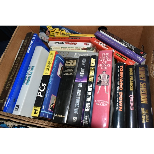 478 - THREE BOXES OF BOOKS containing approximately seventy miscellaneous titles in hardback and paperback... 