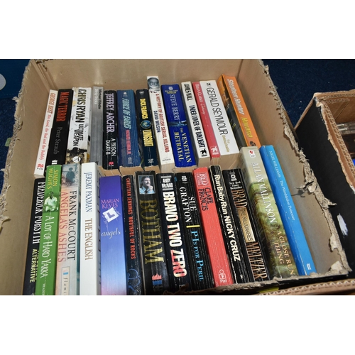 478 - THREE BOXES OF BOOKS containing approximately seventy miscellaneous titles in hardback and paperback... 