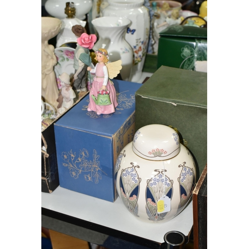 535 - A BOX AND LOOSE CERAMICS, GLASS, PICTURES AND SUNDRY ITEMS, to include a boxed Mason's Liberty 'Iant... 