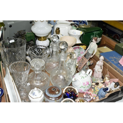 535 - A BOX AND LOOSE CERAMICS, GLASS, PICTURES AND SUNDRY ITEMS, to include a boxed Mason's Liberty 'Iant... 