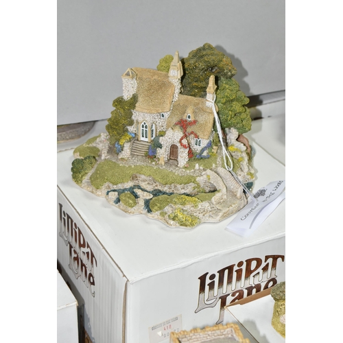 558 - THIRTY ONE LILLIPUT LANE SCULPTURES FROM SOUTH WEST, IRISH AND WELSH COLLECTION, no deeds, comprisin... 