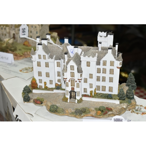 561 - TWO BOXED LIMITED EDITION LILLIPUT LANE SCULPTURES, comprising Cawdor Castle no 165/3000, with certi... 