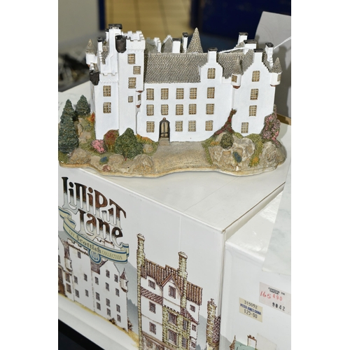 561 - TWO BOXED LIMITED EDITION LILLIPUT LANE SCULPTURES, comprising Cawdor Castle no 165/3000, with certi... 