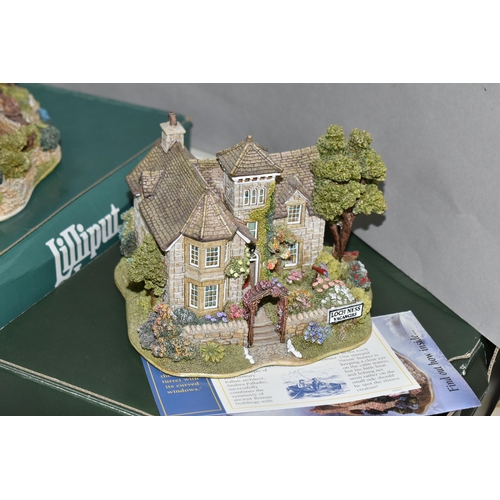 565 - NINETEEN BOXED LILLIPUT LANE SCULPTURES FROM VARIOUS COLLECTIONS, comprising ten from British Collec... 