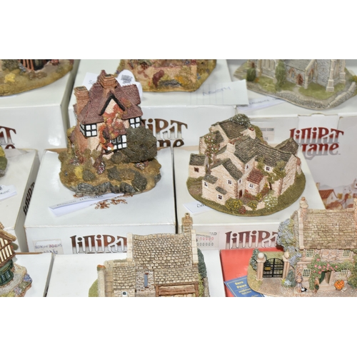 567 - TWENTY ONE BOXED LILLIPUT LANE SCULPTURES FROM THE NORTH COLLECTION, comprising Rydal View, Ship Inn... 