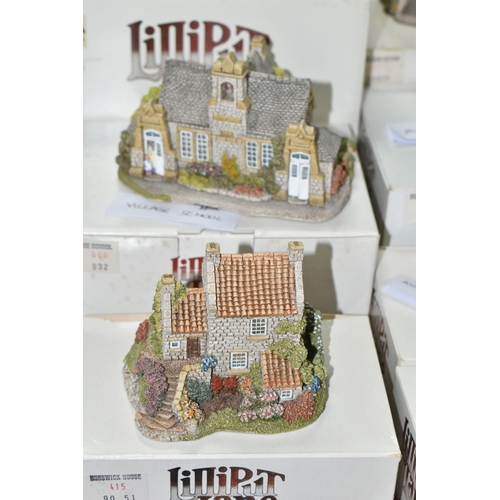 567 - TWENTY ONE BOXED LILLIPUT LANE SCULPTURES FROM THE NORTH COLLECTION, comprising Rydal View, Ship Inn... 