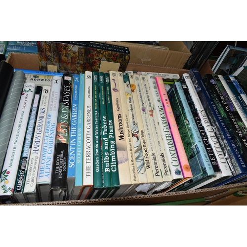 574 - FIVE BOXES OF BOOKS containing approximately 150 titles in hardback and paperback formats on Cookery... 