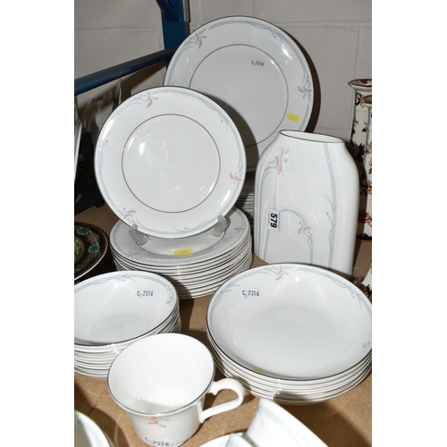 579 - A FORTY EIGHT PIECE ROYAL DOULTON 'CARNATION' H5084 DINNER SERVICE, comprising ten dinner plates, el... 