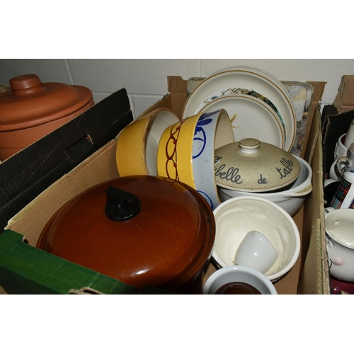 608 - SIX BOXES OF ASSORTED DINNER AND TEA WARES ETC, to include Johnson Brothers 'Pareek' dinner wares, T... 