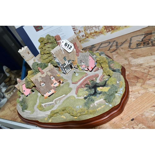 612 - A LARGE BOXED LIMITED EDITION LILLIPUT LANE SCULPTURE, Saxham St Edmunds, no 0633/4500, with plinth,... 