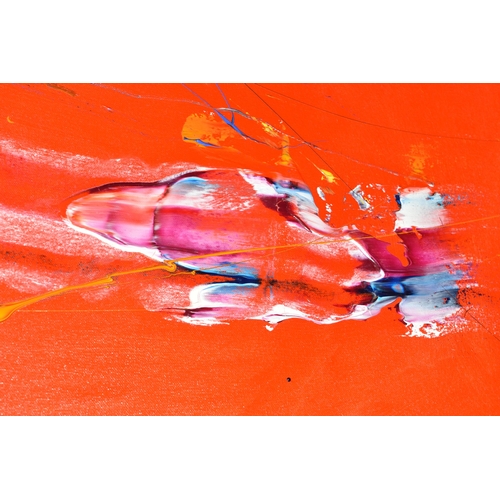 636 - MATTHEW BOURNE (BRITISH CONTEMPORARY) 'DUAL PLEASURE', a colourful abstract study, signed, titled an... 