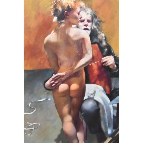 675 - ROBERT LENKIEWICZ (BRITISH 1941-2002) 'THE PAINTER WITH PAULA' self-portrait with model, limited edi... 