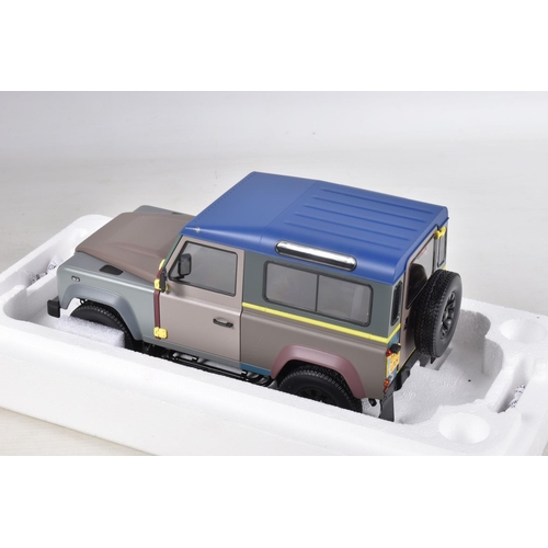 13 - A BOXED ALMOST REAL PAUL SMITH + LAND ROVER DEFENDER 90 2015 1:18 SCALE DIECAST MODEL VEHICLE, numbe... 