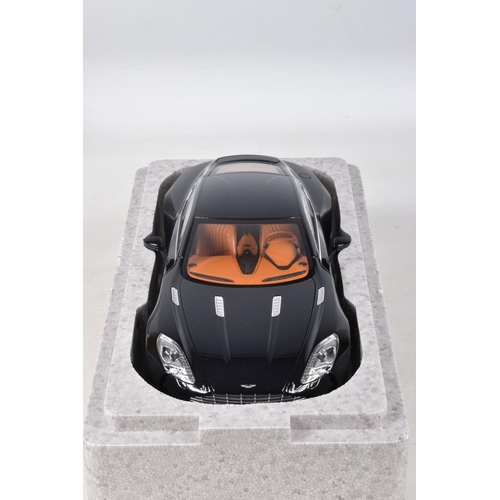 15 - A BOXED AUTOART SIGNATURE MODEL ASTON MARTIN ONE-77, 1:18 scale, numbered 70241, in black pearl, app... 