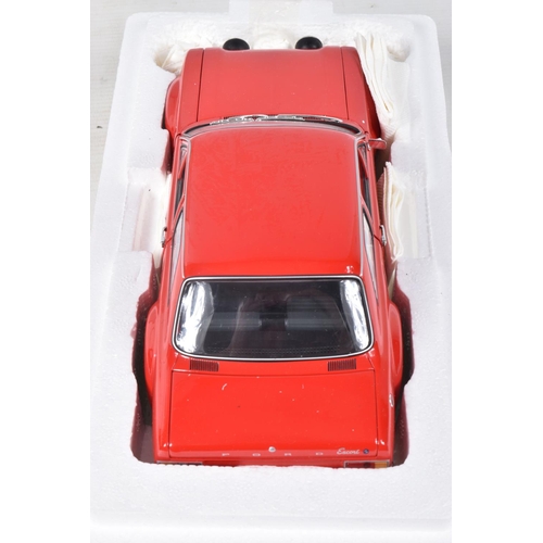 21 - A BOXED MINICHAMPS FORD ESCORT I RS 1600 'AVO' 1970 1:18 SCALE MODEL VEHICLE, numbered 100 688101, r... 