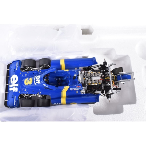 26 - A BOXED TRUESCALE MINIATURES 1976 TYRRELL P34 #3 SWEDISH GRAND PRIX WINNER 1:18 SCALE MODEL RACE CAR... 