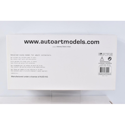 35 - A BOXED AUTOART MILLENIUM AUDI RALLYE QUATTRO S.BLOMQVIST 1:18 SCALE MODEL, numbered 88402, rally of... 