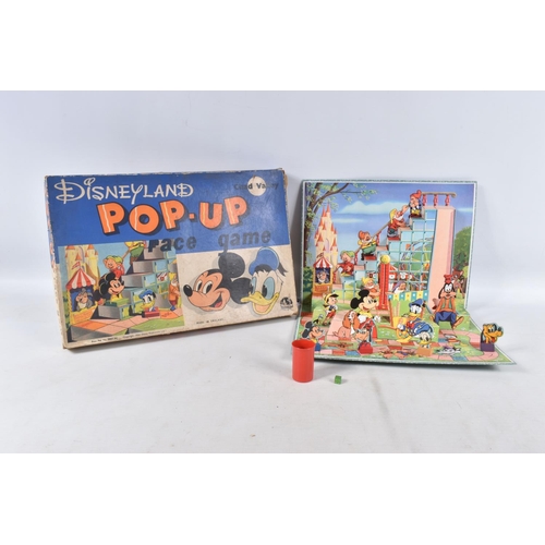 47 - A BOXED CHAD VALLEY DISNEYLAND POP-UP RACE GAME, c.1950's, missing dice but otherwise appears comple... 