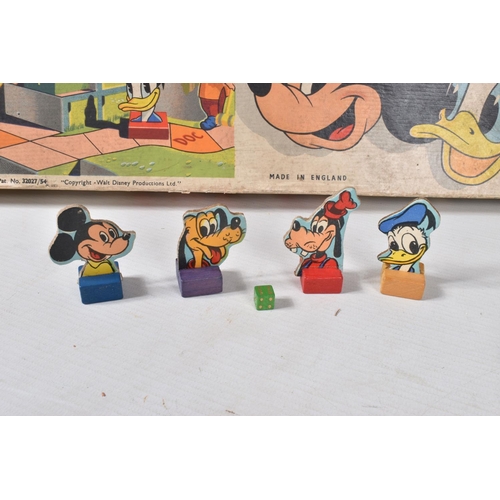 47 - A BOXED CHAD VALLEY DISNEYLAND POP-UP RACE GAME, c.1950's, missing dice but otherwise appears comple... 