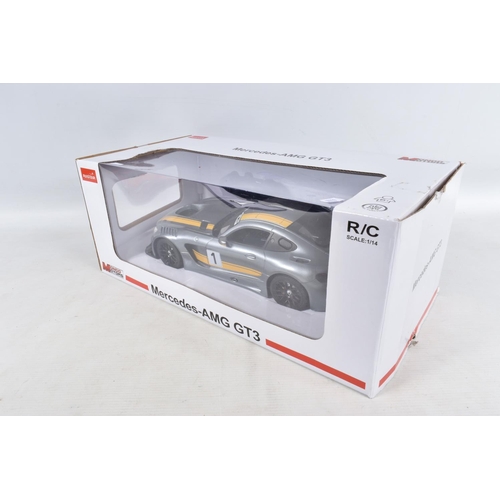 48 - A BOXED RASTAR MONDO MOTORS RADIO CONTROL MERCEDES-AMG GT3 RACING CAR, 1/14 scale, not tested but ap... 