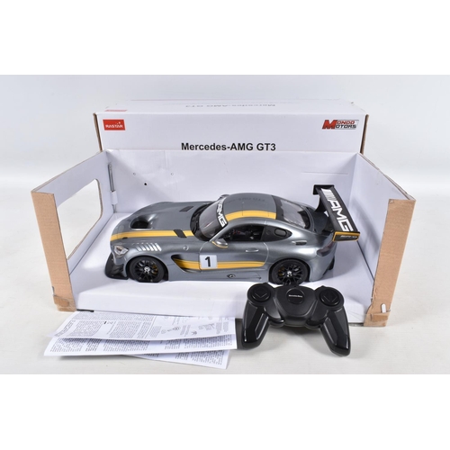 48 - A BOXED RASTAR MONDO MOTORS RADIO CONTROL MERCEDES-AMG GT3 RACING CAR, 1/14 scale, not tested but ap... 