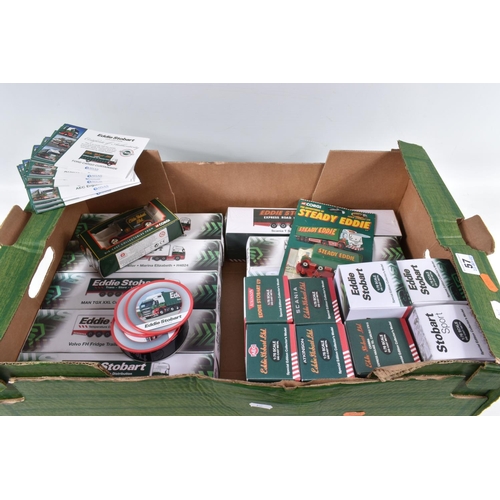 57 - A QUANTITY OF BOXED ATLAS EDTIONS EDDIE STOBART DIECAST MODELS, all with Certificate of Authenticity... 