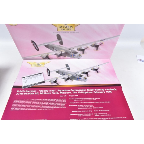 61 - TWO BOXED LIMITED EDITION CORGI AVIATION ARCHIVE MODEL DIE CAST AIRCRAFTS,  the first is a World War... 