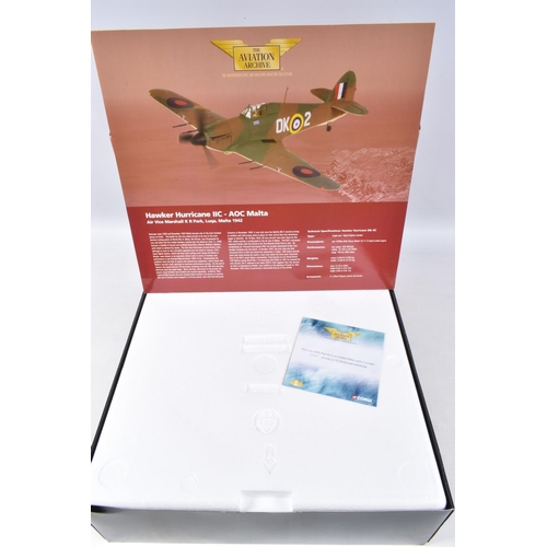 61 - TWO BOXED LIMITED EDITION CORGI AVIATION ARCHIVE MODEL DIE CAST AIRCRAFTS,  the first is a World War... 