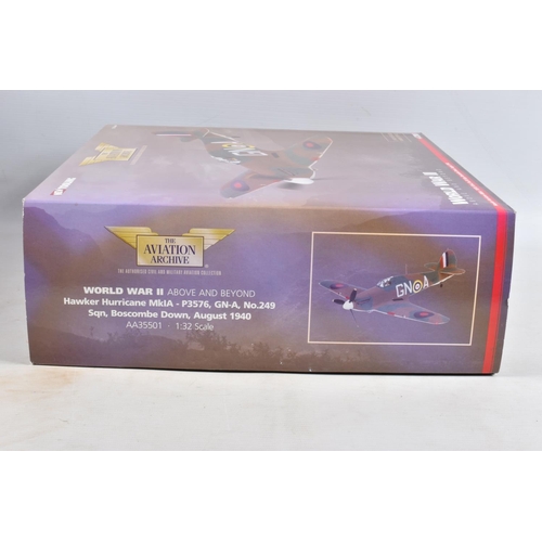 63 - TWO BOXED CORGI AVIATION ARCHIVE MODEL DIECAST AIRCRAFTS, the first is a limited edition English Ele... 