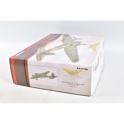 64 - TWO BOXED CORGI LIMITED EDITION AVIATION ARCHIVE MODEL DIECAST AIRCRAFTS, the first World War II Luf... 